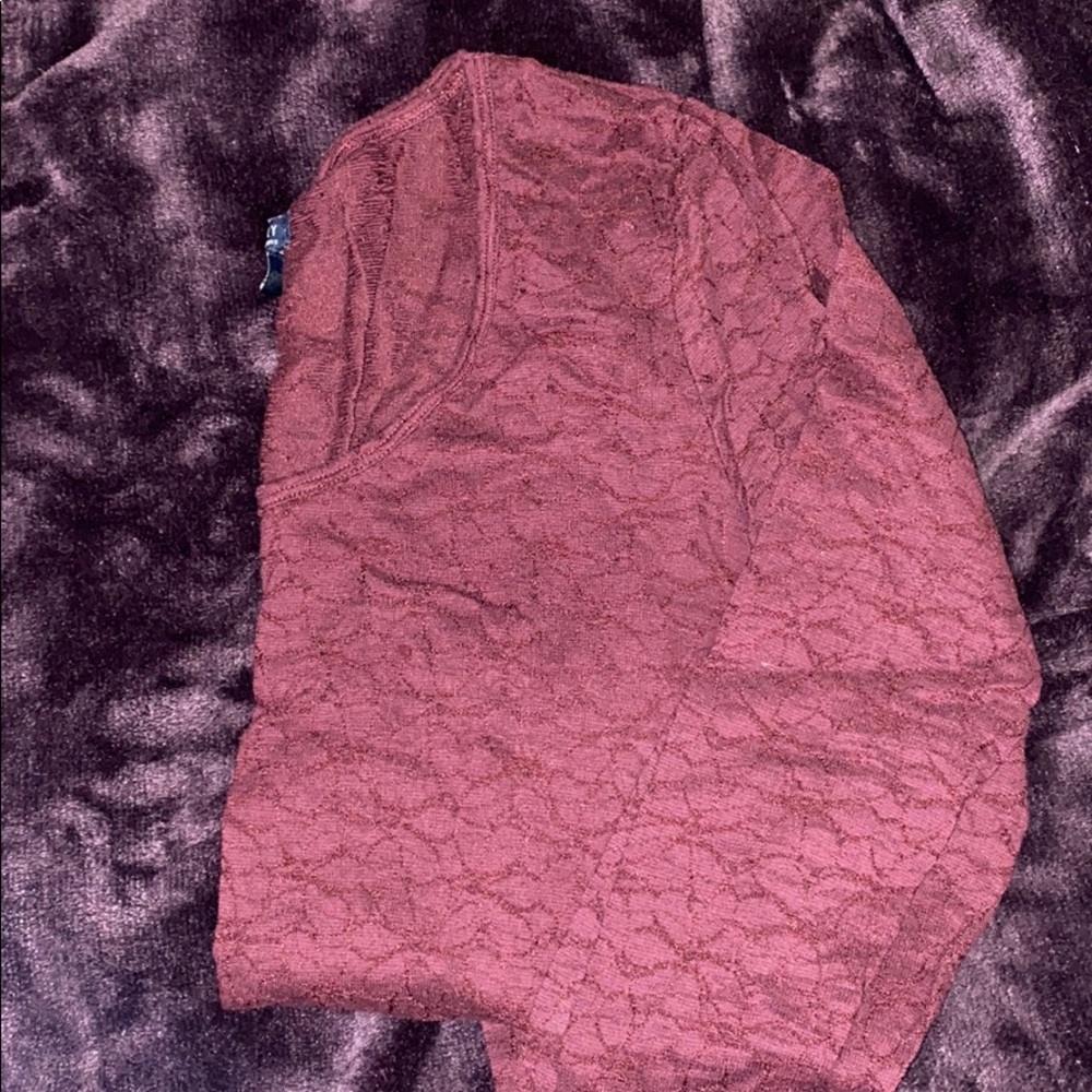 Maroon Tight Long Sleeve